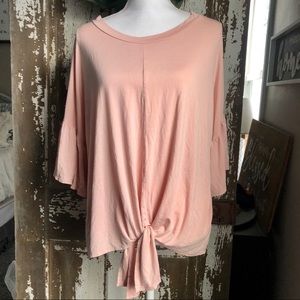 Emelia Tie Front Top-Size XL
